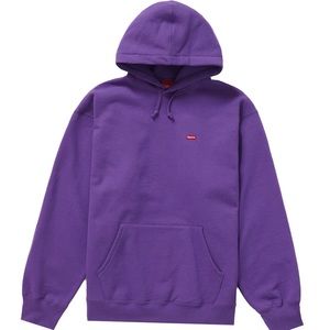 Supreme small logo hooded sweatshirt